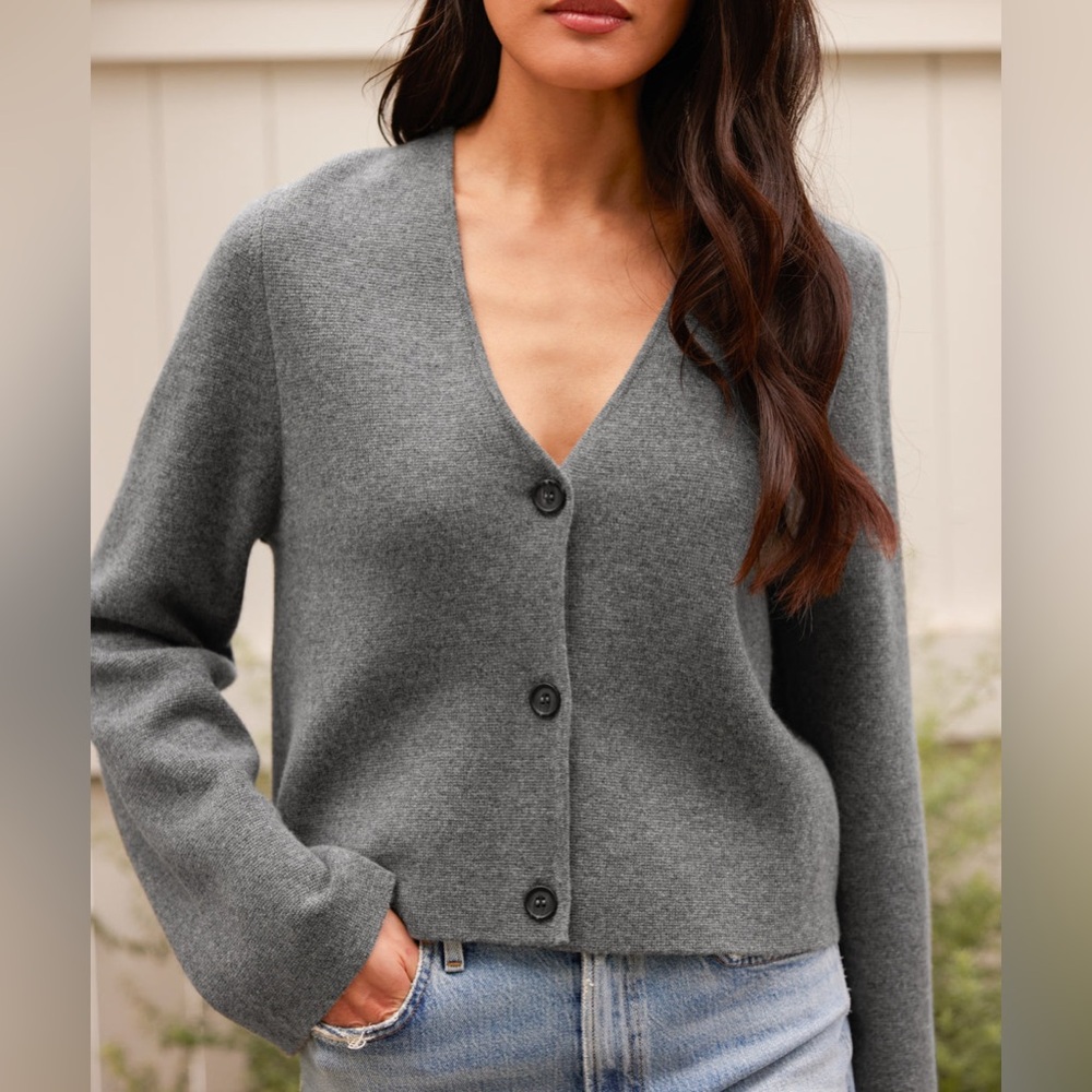 JENNI KAYNE Chelsea Cardigan in Derby - Picture 2 of 6